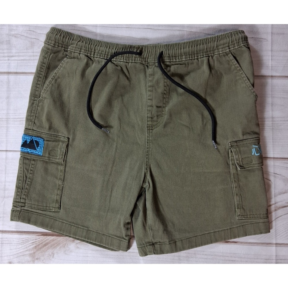 Brooklyn Cloth Men's Large L Olive Green Cargo Shorts Japanese embroidery